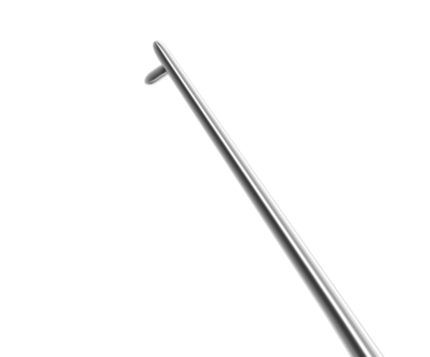 471R 5-036 Fenzl Hook, Angled, Length 121 mm, Round Titanium Handle