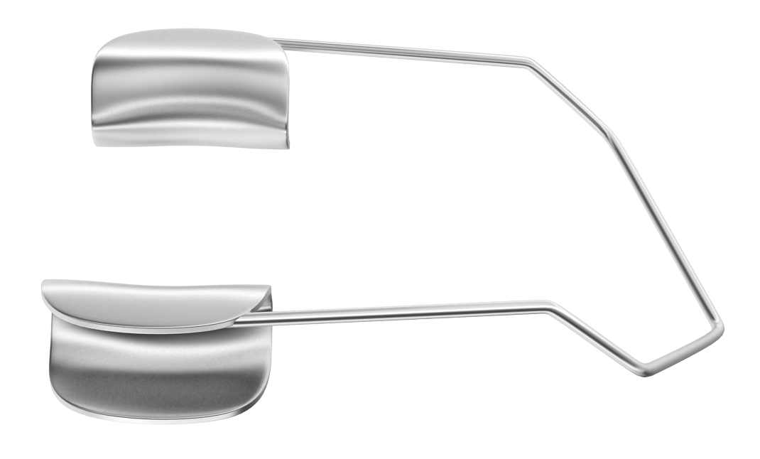 140231 Barraquer Eye Speculum, Temporal, Solid Blades, Child Size, 11.