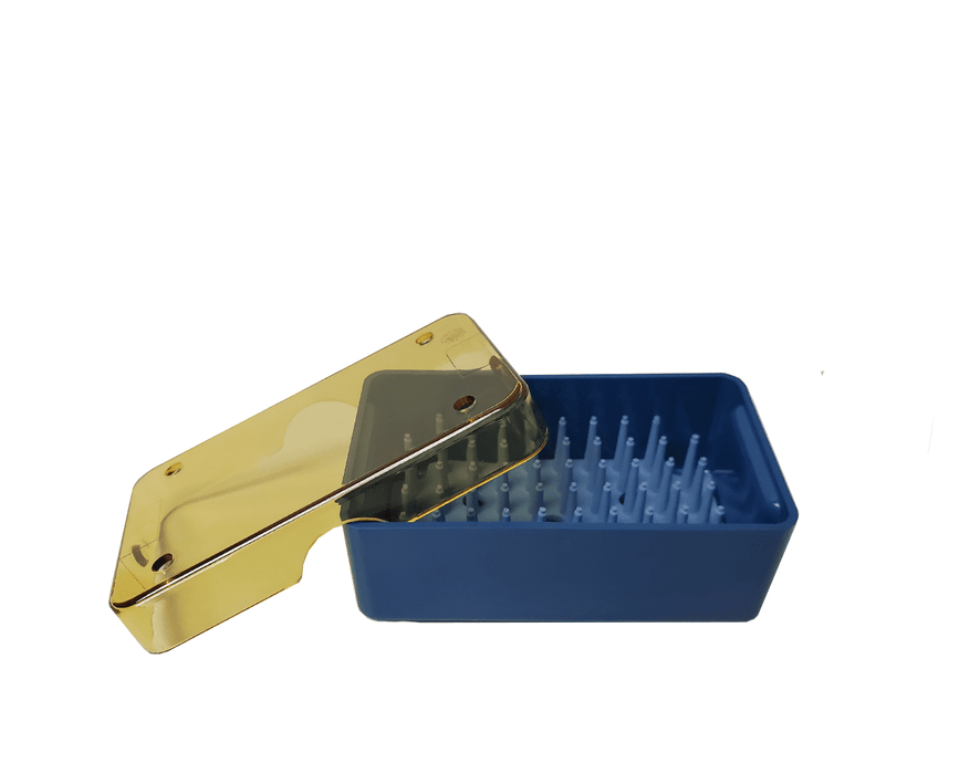 720R 18-307 Plastic Sterilization Tray with Silicone Finger Mat, Very Small, 68.5×38×25.5 mm, 3×1.5×1″