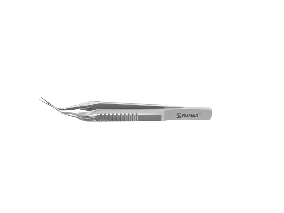 999R 4-0396/SFS Capsulorhexis Forceps with Scale (2.50/5.00 mm), Cross-Action, for 1.50 mm Incisions, Straight Stainless Steel Jaws (8.50 mm), Short Lever (16.00 mm), Short (71 mm) Flat Stainless Steel Handle, Length 90 mm