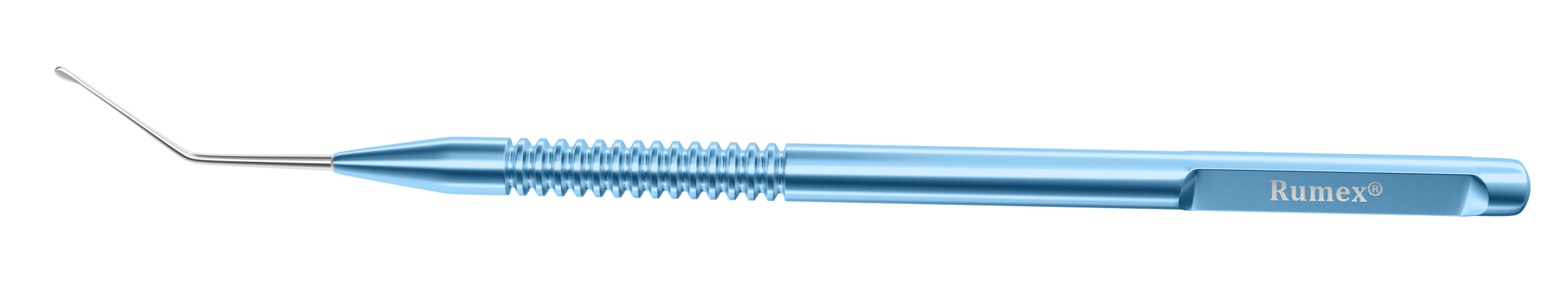 098R 7-093 Drysdale Nucleus Manipulator, Angled, Regular Tip, Round Handle, Length 121 mm, Round Titanium Handle