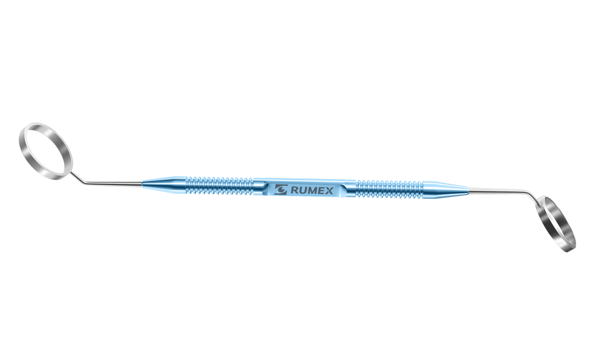 999R 3-0230 Abdullayev Scleral Marker for Keratoplasty, Double-Ended (16.00 mm and 16.50 mm Diameters), Length 153 mm, Round Titanium Handle