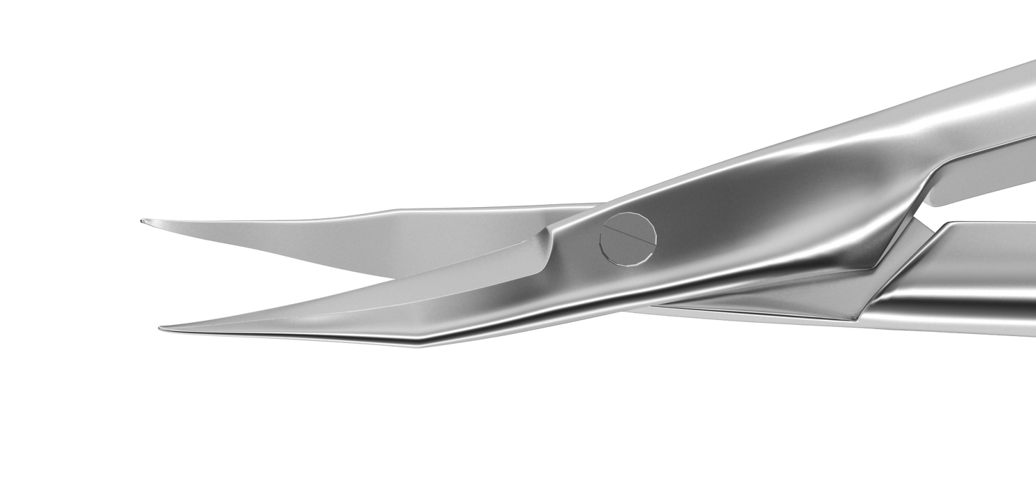 186R 11-046S Westcott Stitch Scissors, Sharp Tips, Gently Curved 13.00 mm Blades, Flat Handle, Length 115 mm, Stainless Steel