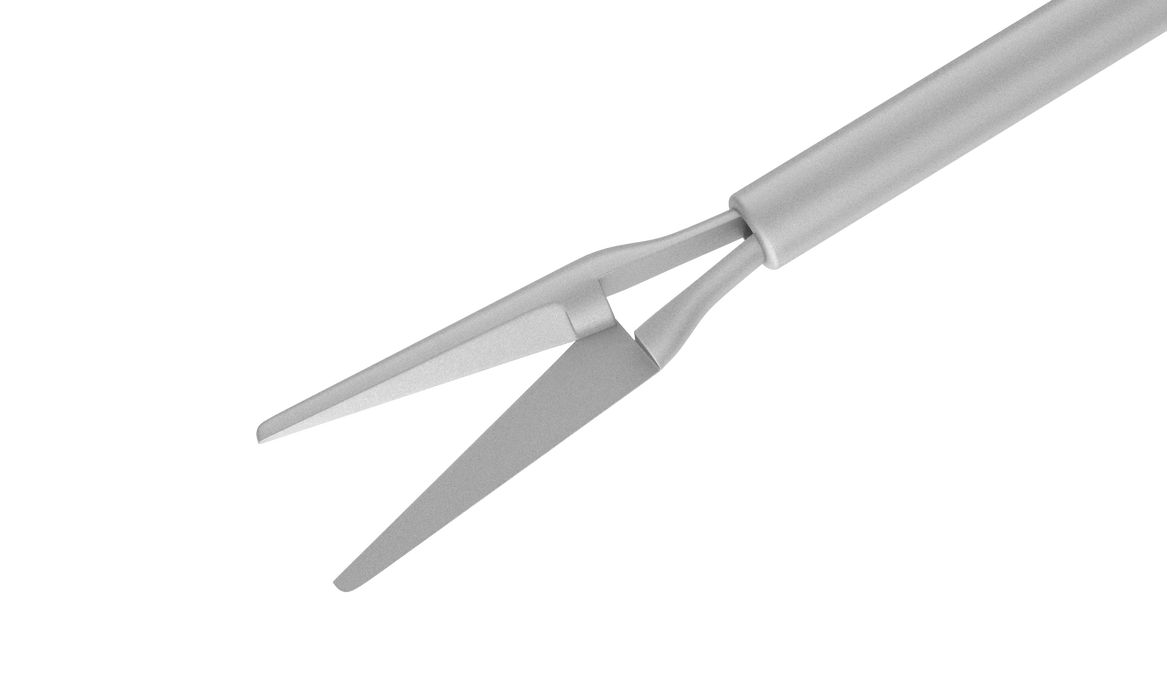 461R 12-211 Straight Vitreoretinal Scissors, Rounded Blades, 20 Ga, Tip Only