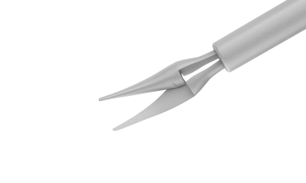 004R 12-209-23 Curved Subretinal Scissors, Curvature Radius 12.00 mm, 23 Ga, Tip Only