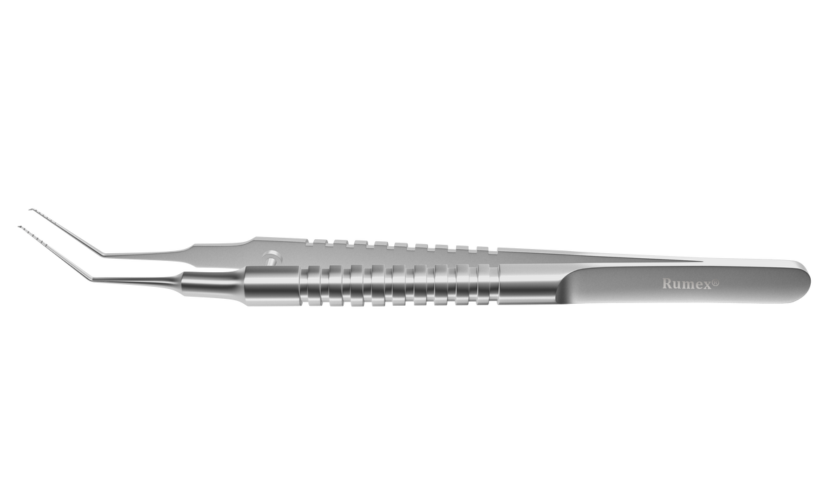 999R 4-03115S Utrata Capsulorhexis Forceps with Scale (6 Engravings, 1.00 mm), Cystotome Tips, 11.50 mm Straight Jaws, Round Handle, Length 110 mm, Stainless Steel