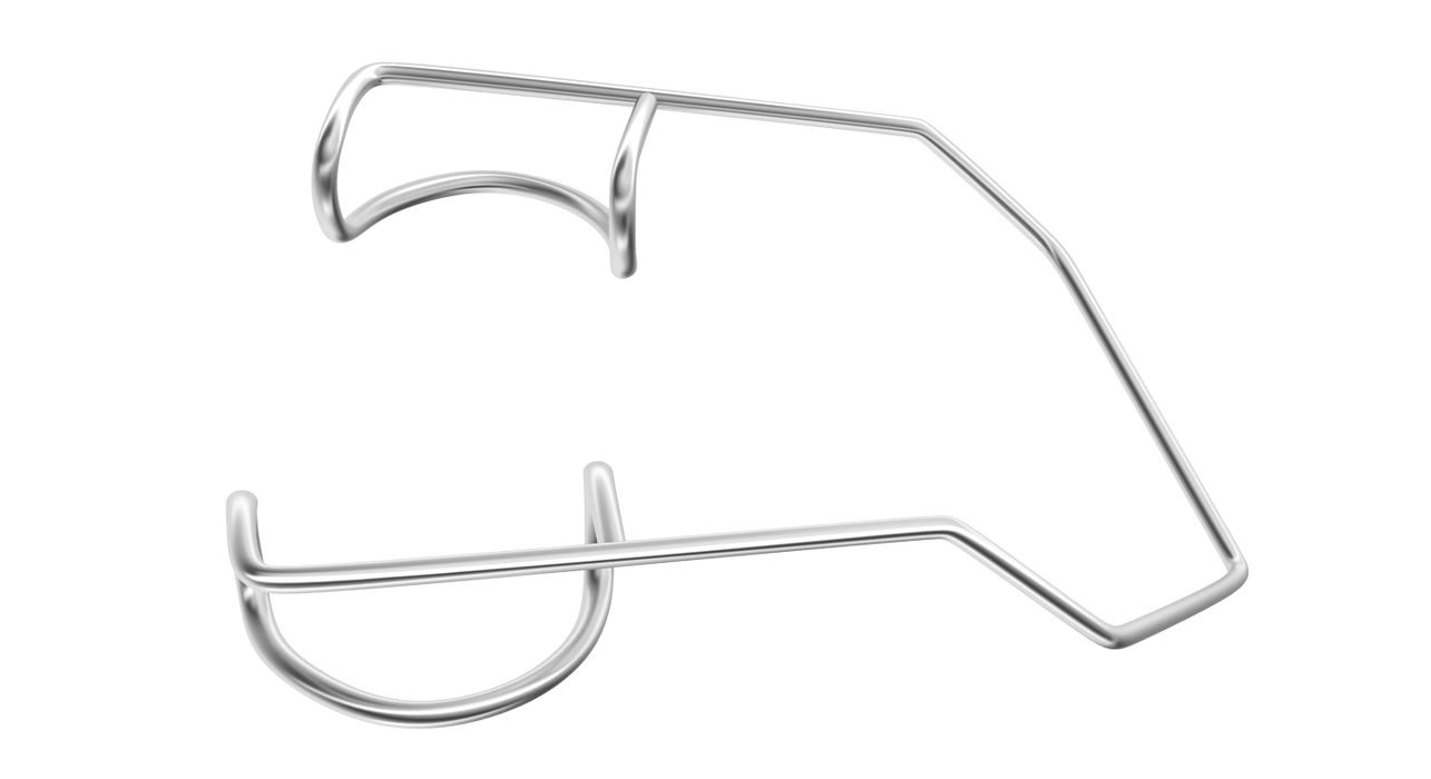 482R 14-0244S Barraquer Wire Speculum, Temporal, Newborn Size, 4.00 mm Blades, Length 25 mm, Stainless Steel