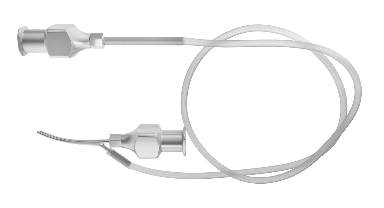 885R 15-119 Gills I/A Cannula with Silicone Tubing, Side by Side Front Opening, 23/23 Ga