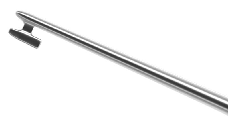 Angled Kuglen 5-030D Disposable Kuglen Iris Hook, Angled, 6 per Box — Rumex.COM