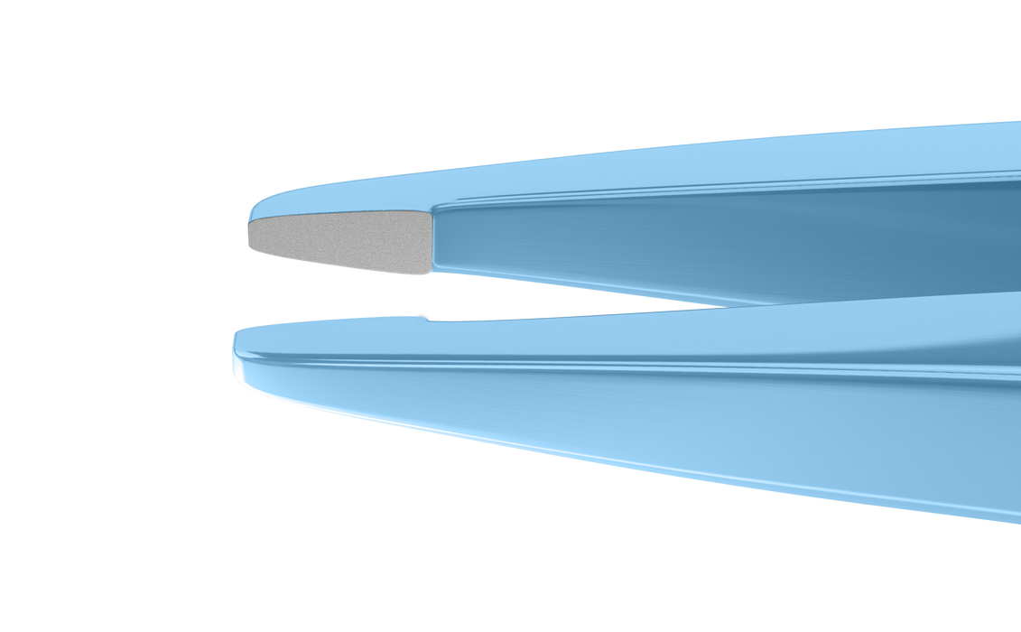 196R 4-042T Cilia Forceps, Narrow, Flat Handle, Length 86 mm, Titanium