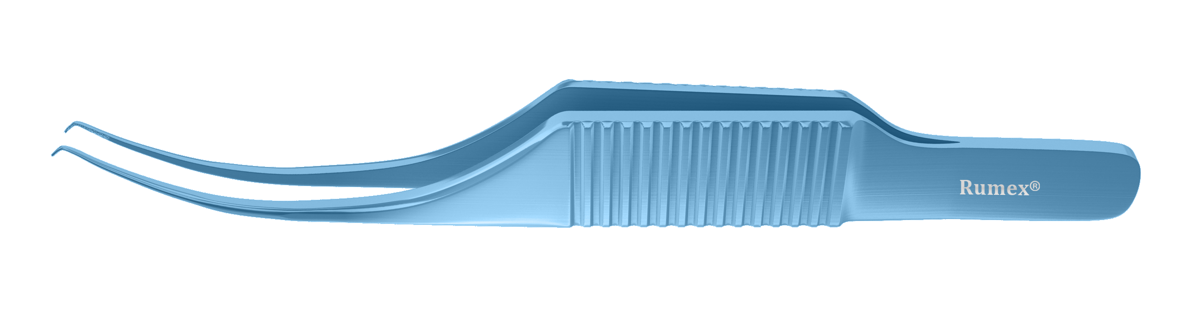 101R 4-0504T Colibri-Bonn Corneal Forceps, 0.12 mm, 1x2 Teeth, Flat Handle, Length 77 mm, Titanium
