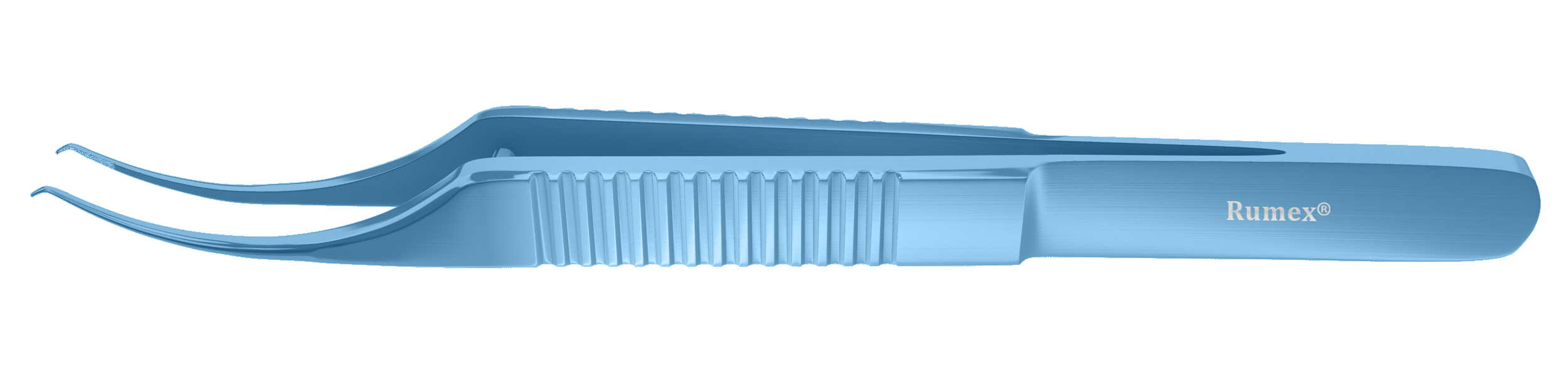 384R 4-053T Colibri-Bonn Corneal Forceps, 0.12 mm, 1x2 Teeth, 5.00 mm Platform, Flat Handle, Length 115 mm, Titanium