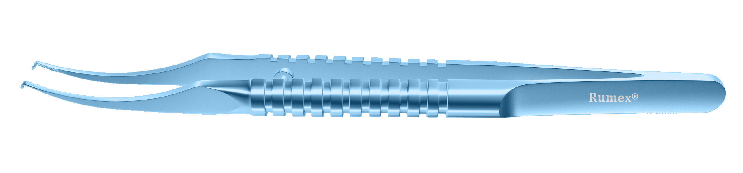 355R 4-0540T Colibri Corneal Forceps, Bonn-Type Tips, 0.12 mm, 1x2 Teeth, 5.00 mm Tying Platform, Round Handle, Length 109 mm, Titanium
